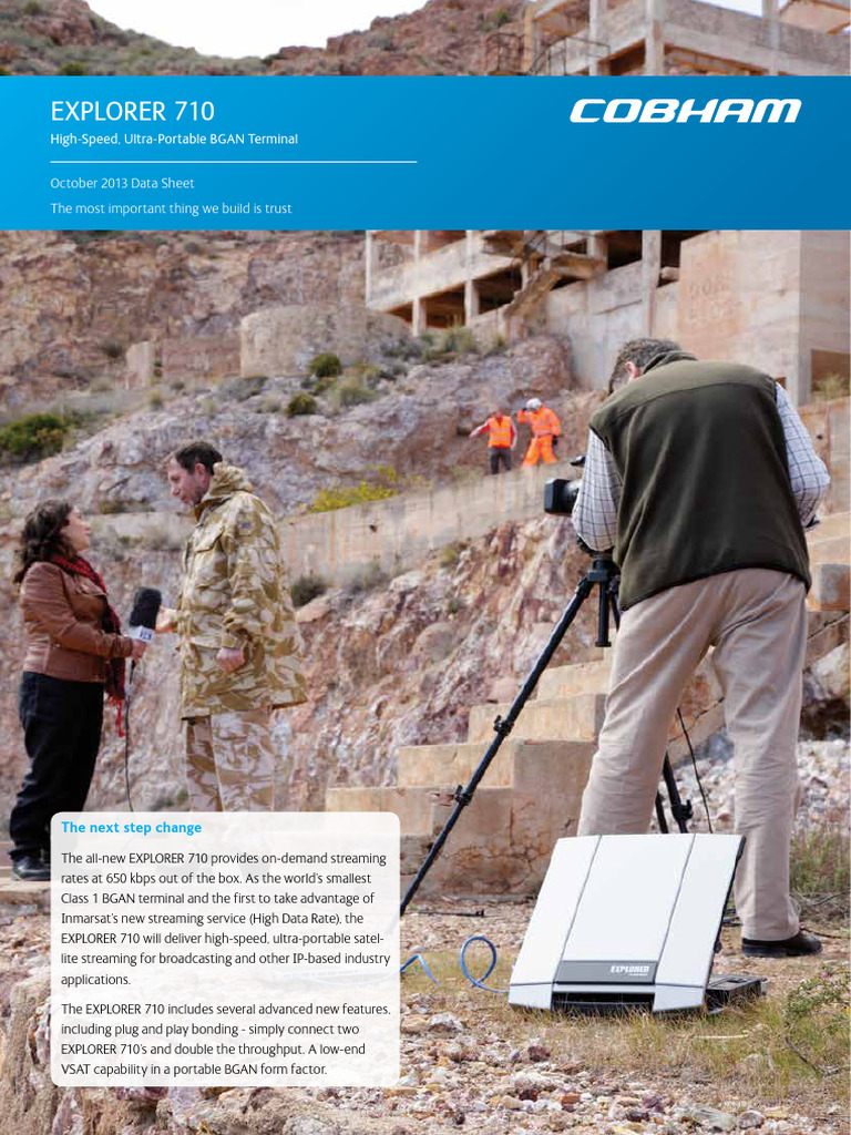 EXPLORER 710: Ultra-Portable BGAN Terminal | PDF | Telecommunications ...
