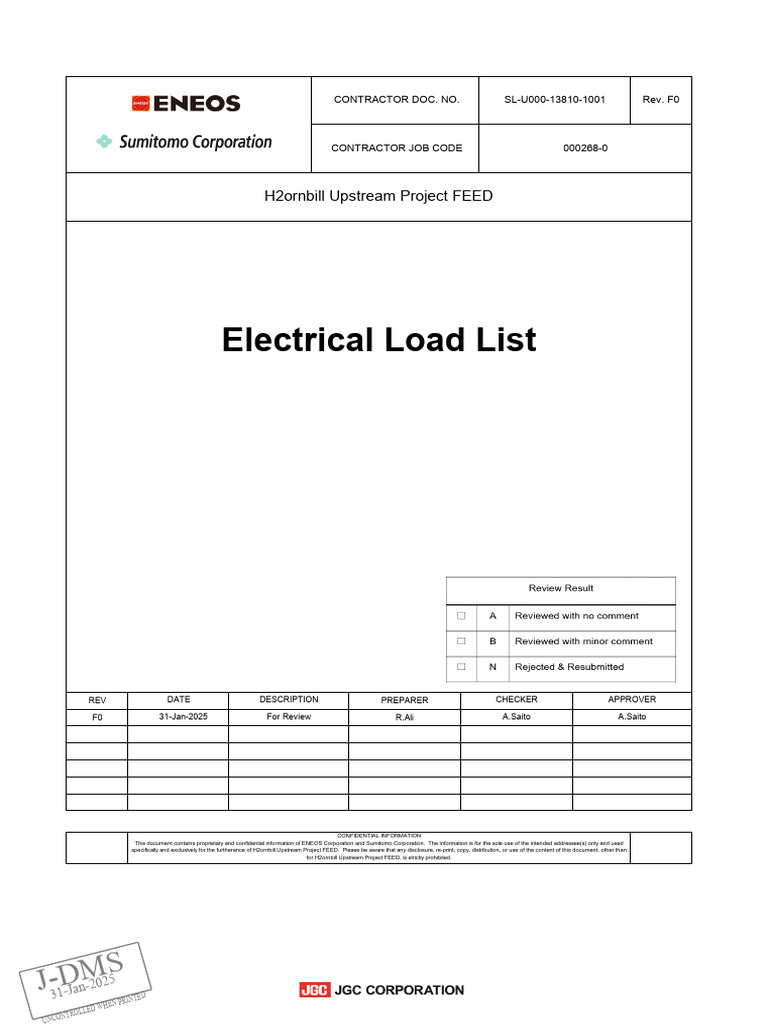 Attachment-1a - Electrical Load List - 250205 | PDF | Pump | Electricity