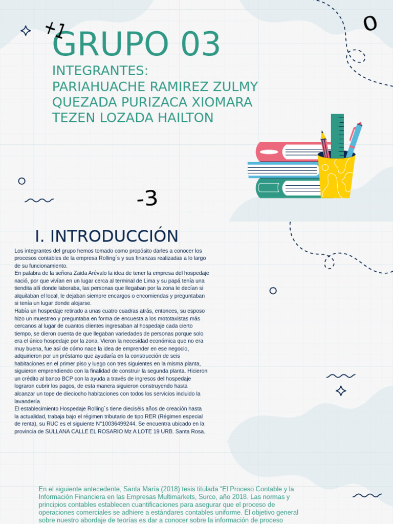 ROSA INTROOOO | PDF | Contabilidad | Estado financiero