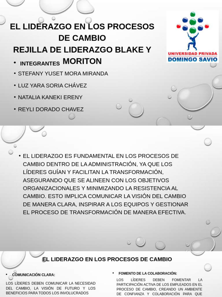 Grupo 3. Liderazgo en El Proceso de Cambio | PDF | Liderazgo ...