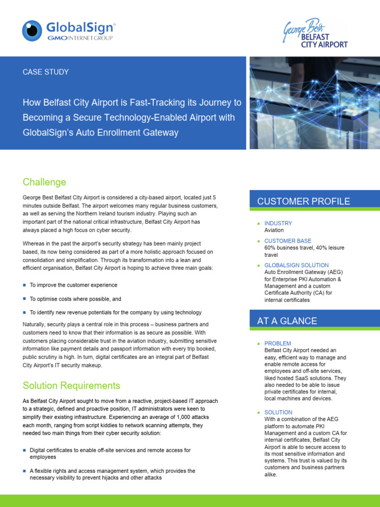 Belfast City Airport Case Study | PDF | Airport | Computing