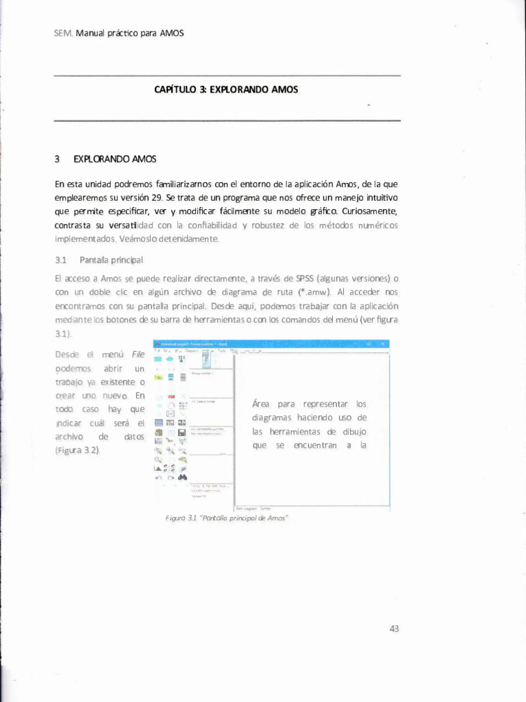 Guía de uso de AMOS 29 para SEM | PDF | Informática | Software