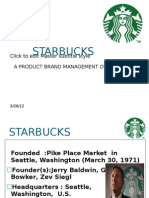 Starbucks: Click To Edit Master Subtitle Style A Product Brand Management Overview