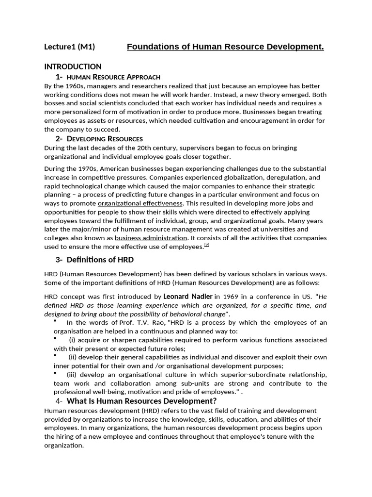 Understanding Human Resource Development | PDF | Human Resources ...