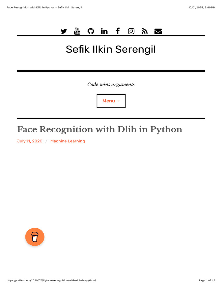 Face Recognition With Dlib in Python - Sefik Ilkin Serengil | PDF ...
