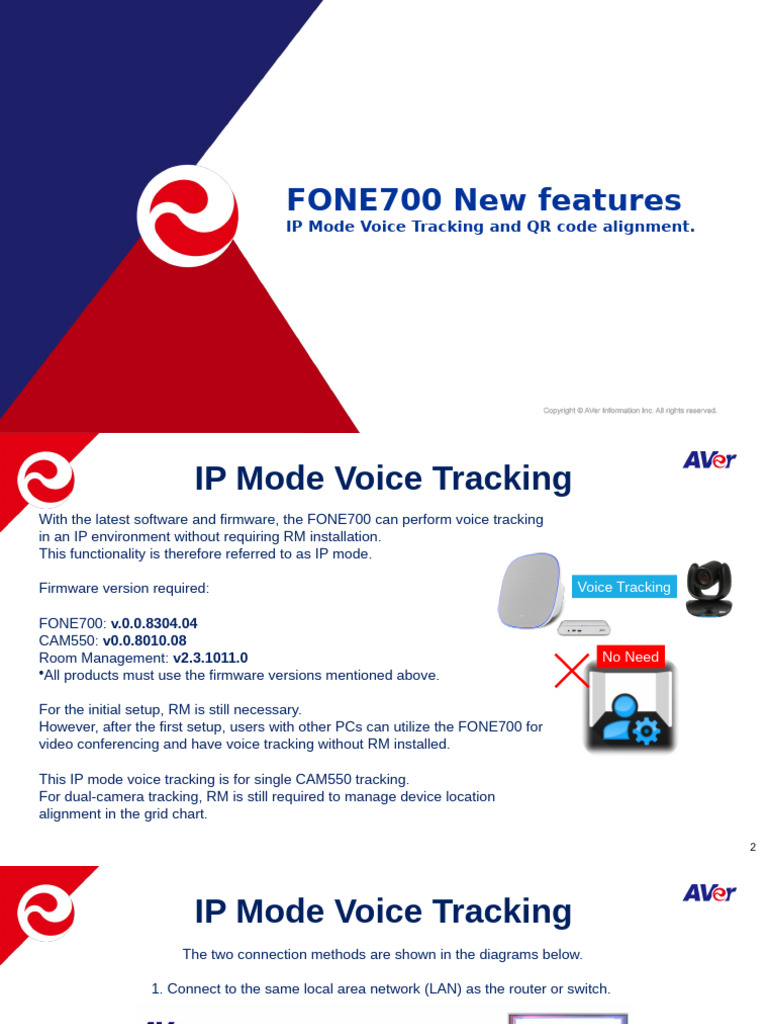 FONE700 IP Voice Tracking Setup Guide | PDF | Computer Network | Qr Code