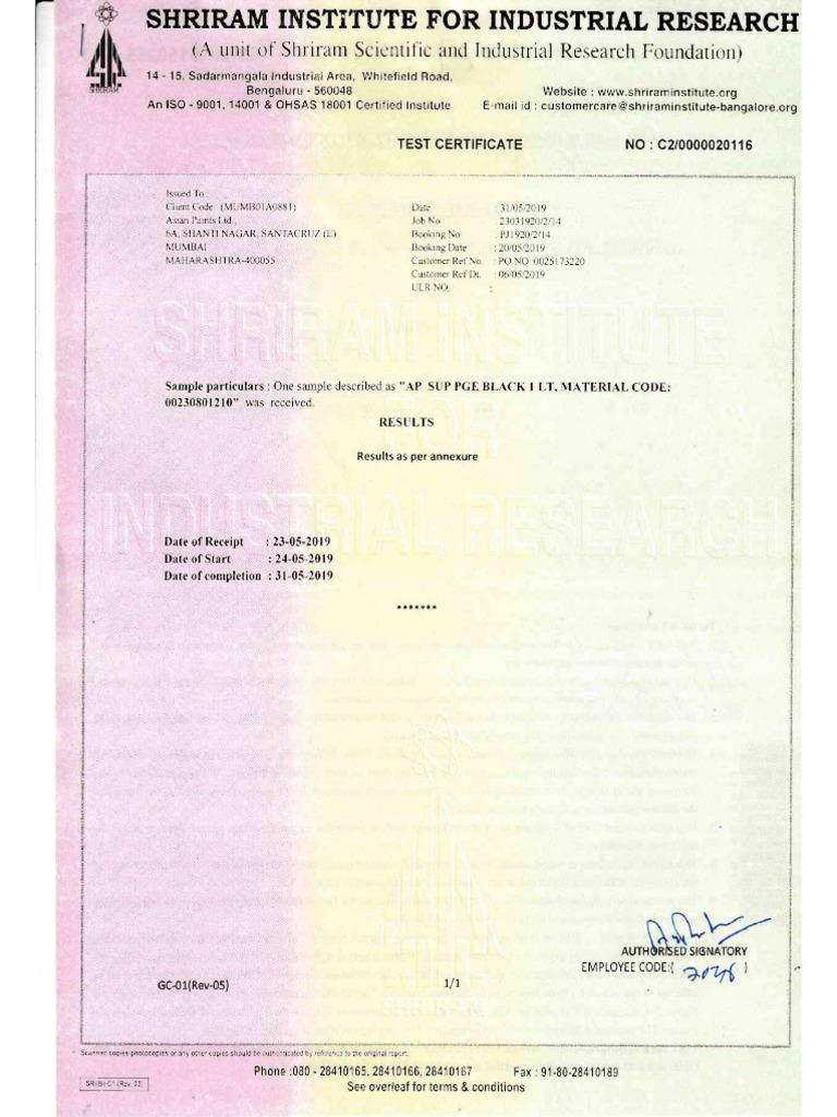 Certificate 0023 | PDF