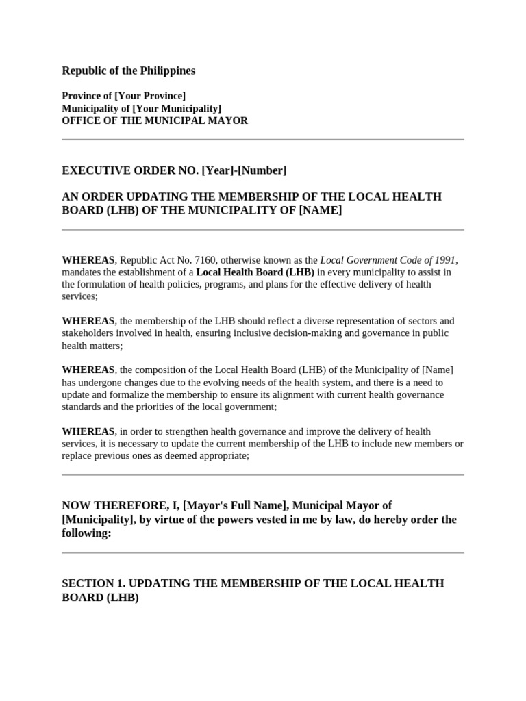 Update of Local Health Board Membership | PDF | Governance | Mayor
