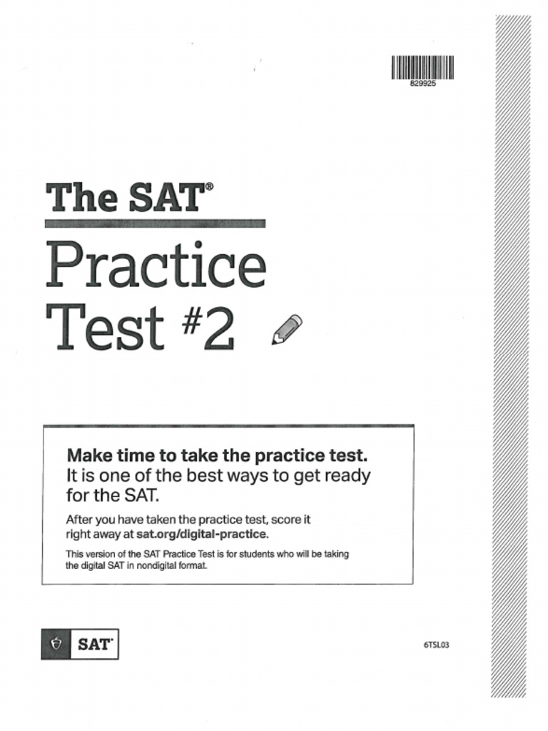 College Board SAT#2 Nonadaptive Test | PDF