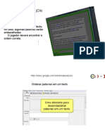 Jclic: Ordenar Palavras em Um Texto
