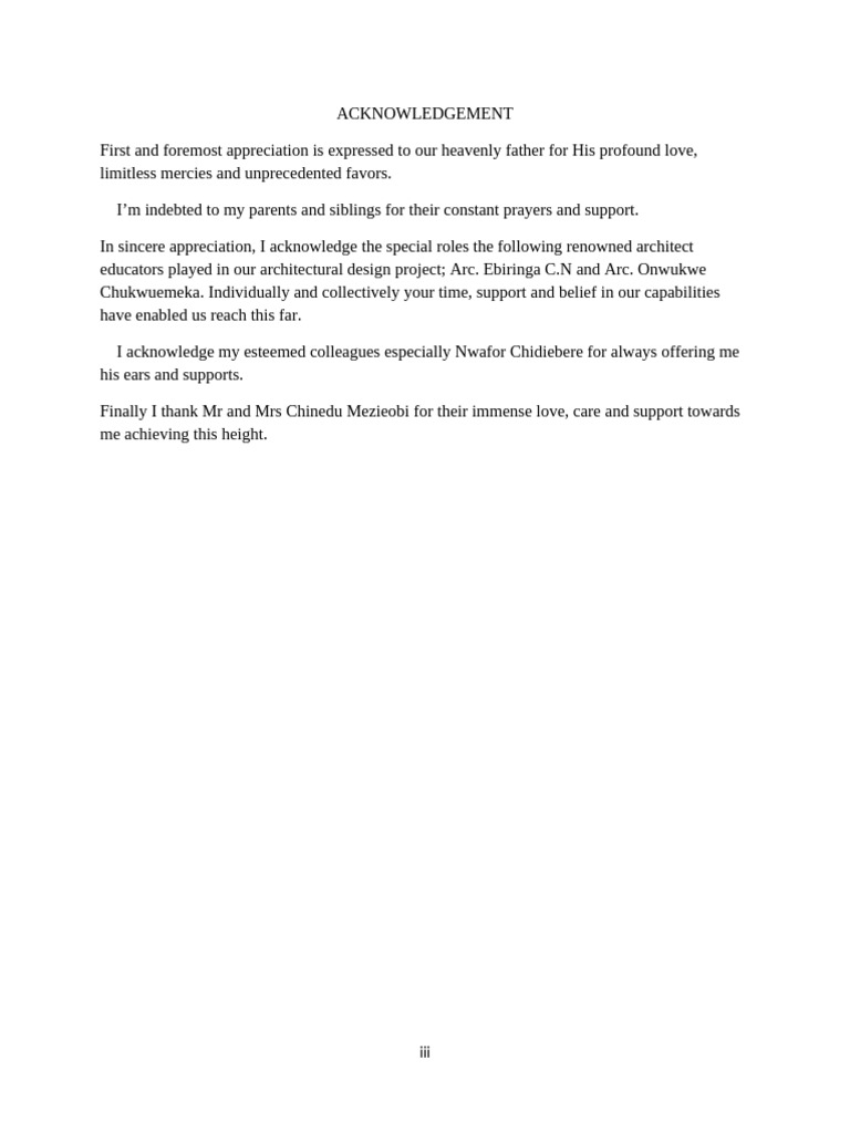 Acknowledgement | PDF