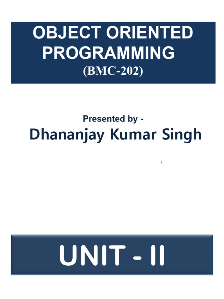 Java Object-Oriented Programming Guide | PDF | Class (Computer ...
