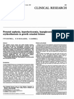 Prenatal Asphyxia, Hyperlacticaemia, Hypoglycaemia, and Erythroblastosis in Retarded