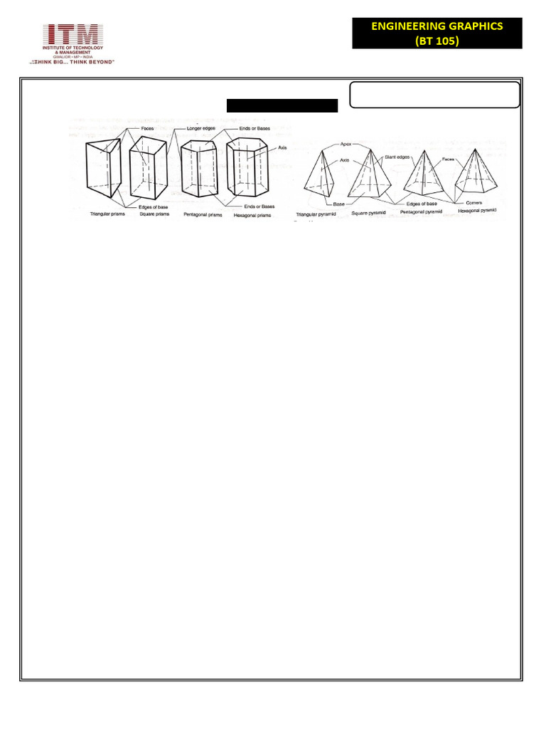 Question Bank (Projection of Solid) | PDF | Geometry | Linear Programming