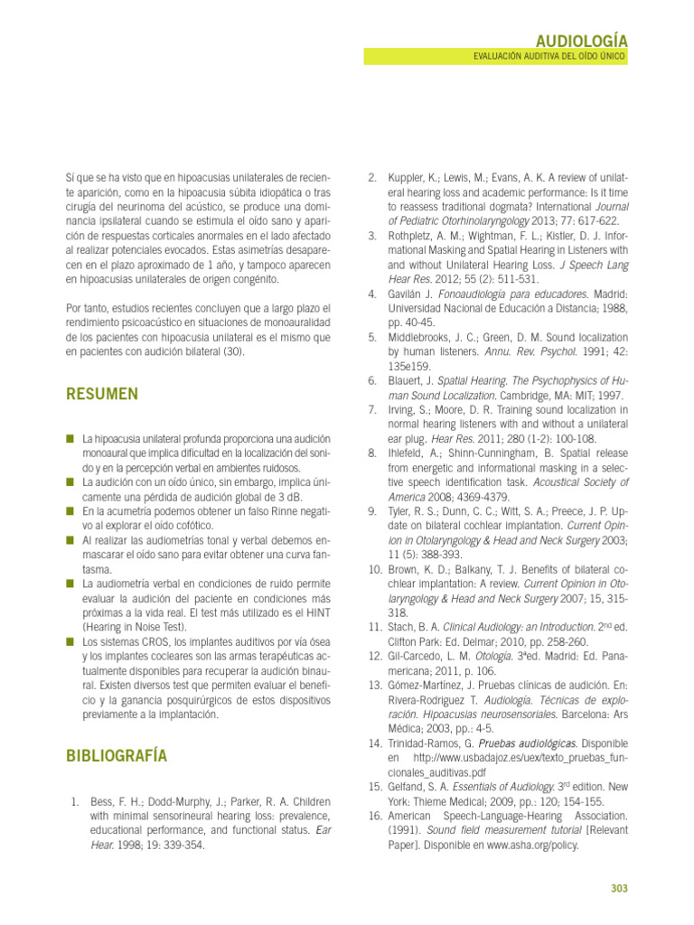 resumen audiologia cap 10 | PDF | Audífono | Auriculares