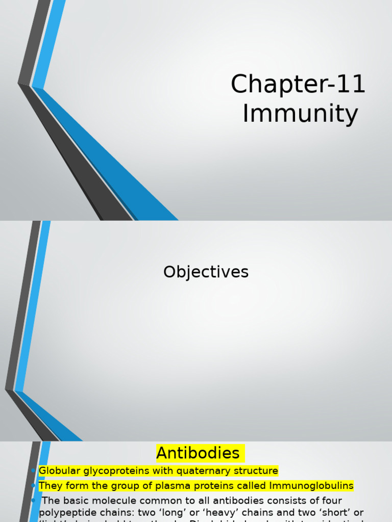 Chapter-11 Immunity gr11 - Cells of The Immune System - Antibodies | PDF