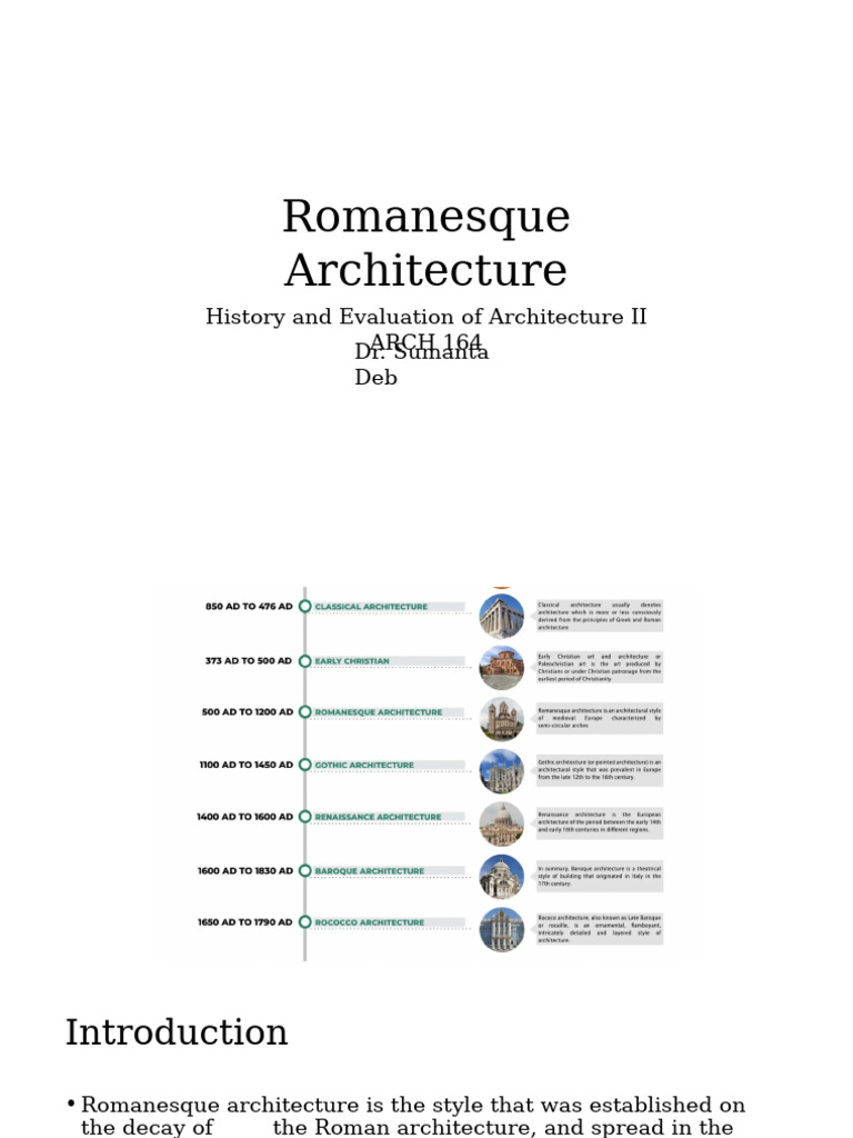 Romanesque Architecture Overview | PDF | Vault (Architecture ...