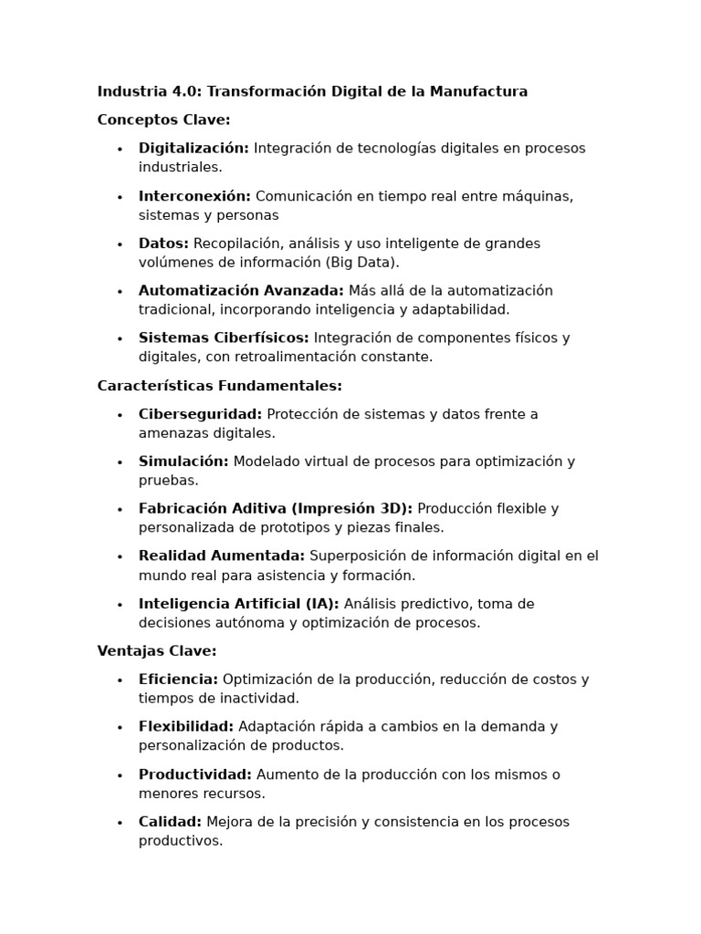 Transformación Digital en Industria 4.0 | PDF | Inteligencia artificial ...