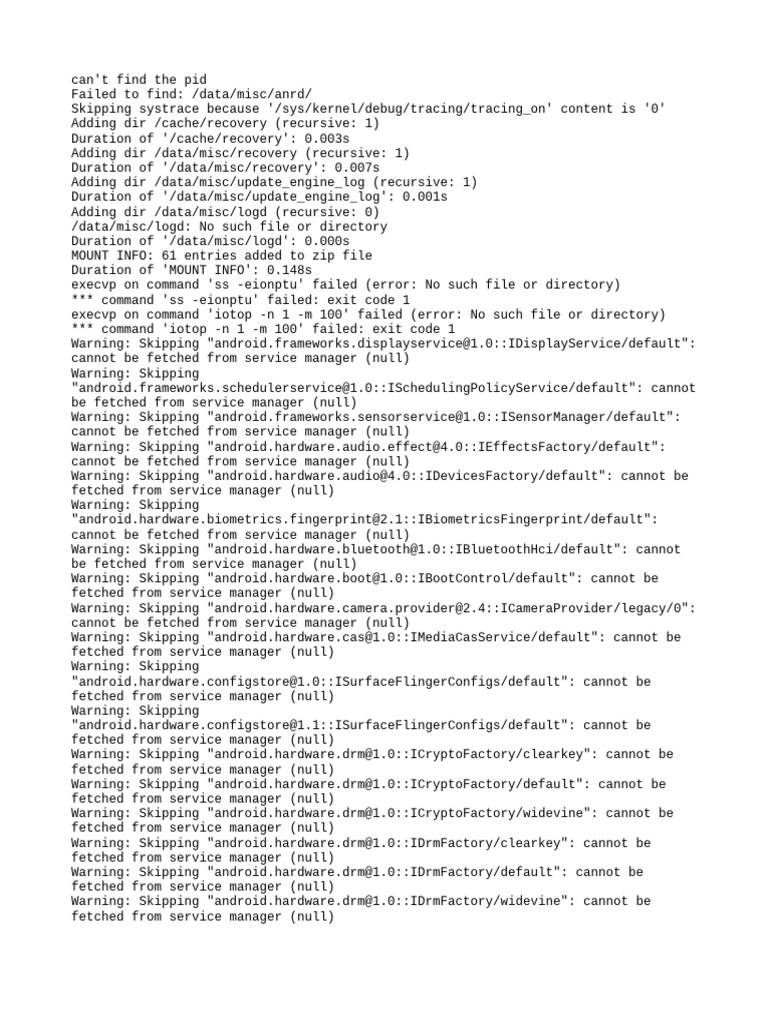 Android Service Manager Errors | PDF | Software | Software Development