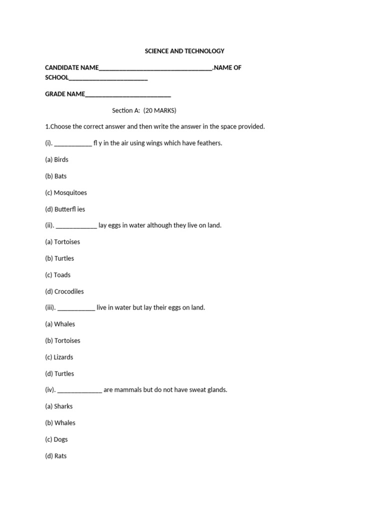 Grade 5 Science Q&A Guide | PDF | Leaf | Biology