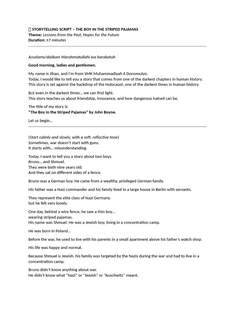 ? STORYTELLING SCRIPT Final Revised | PDF