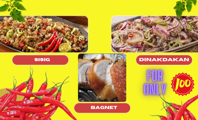 Restaurant Food Menu Landscape PDF | PDF