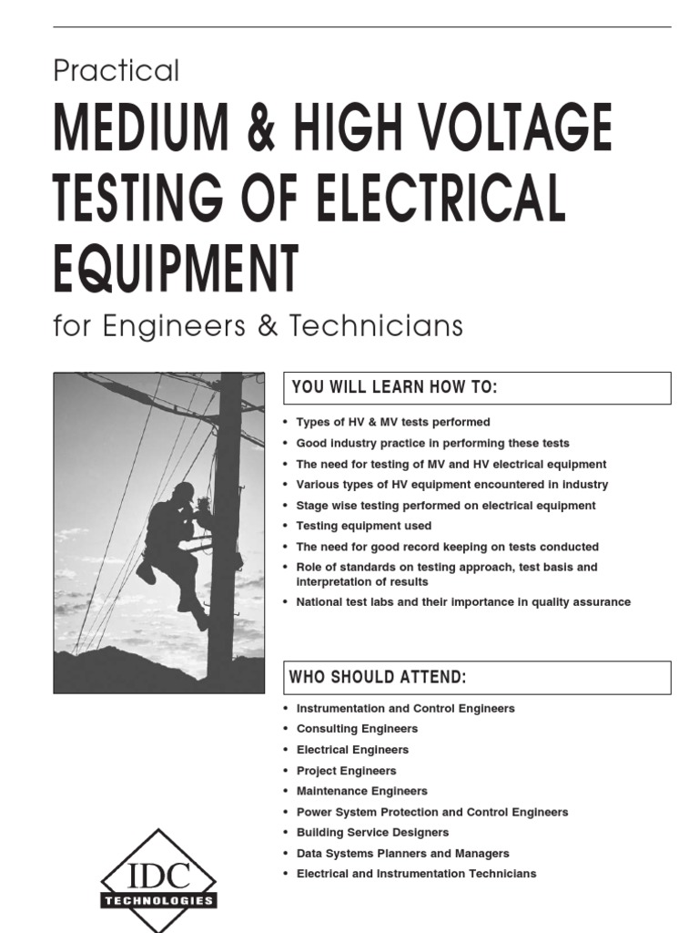 High Voltage Testing Procedures for Engineers | PDF | Engineer ...