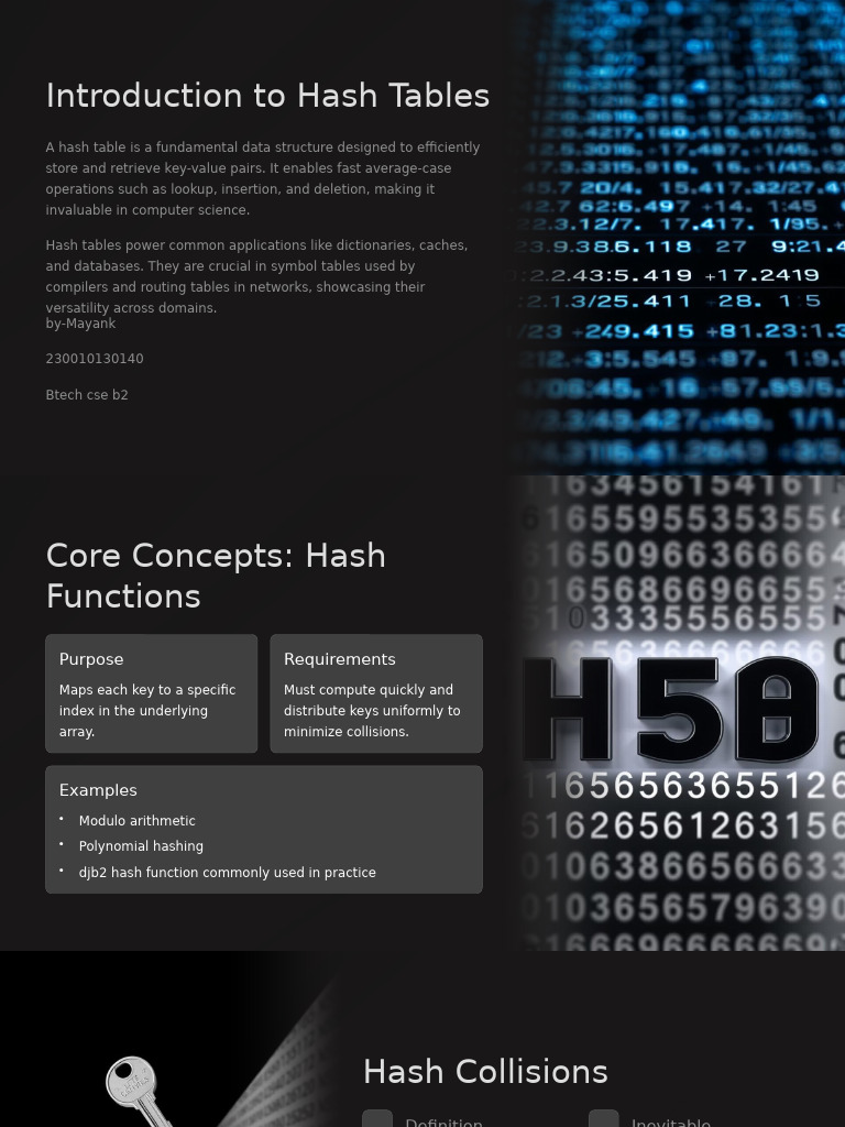 Understanding Hash Tables Basics | PDF | Database Index | Algorithms ...