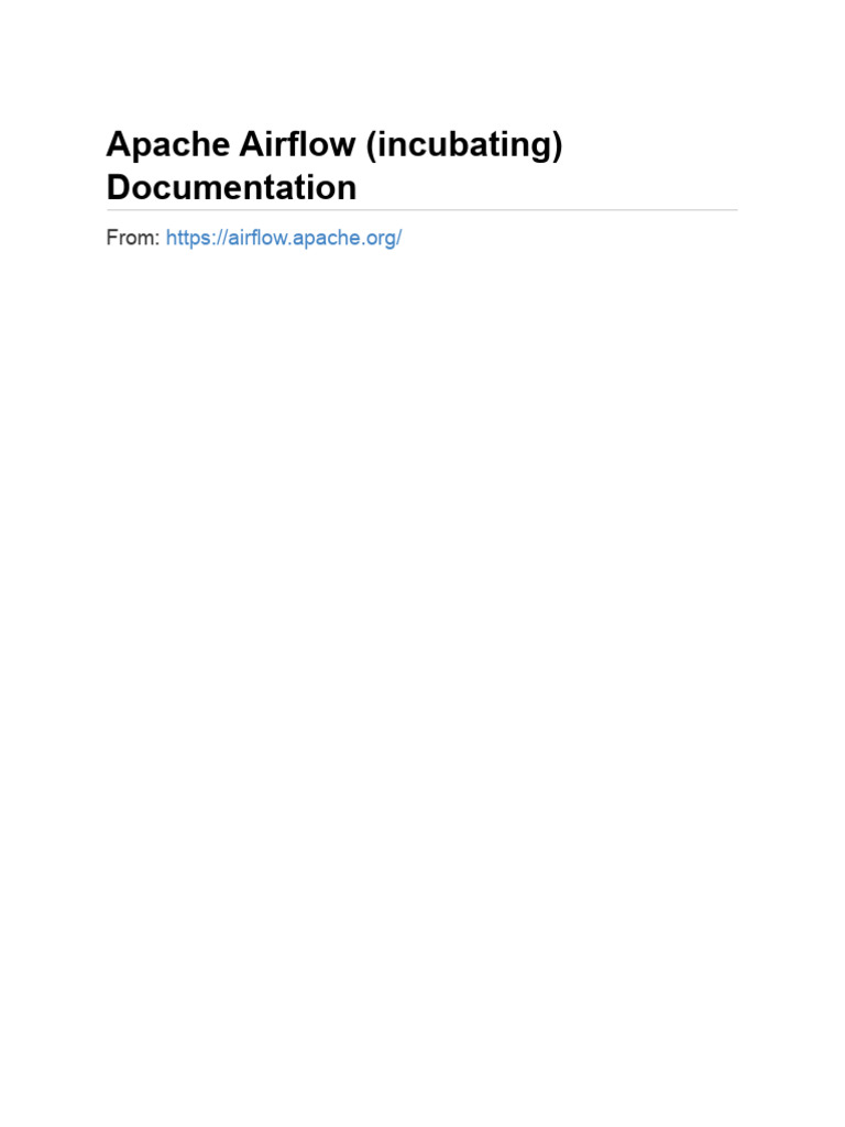 Apache Airflow Documentation | PDF | License | Derivative Work