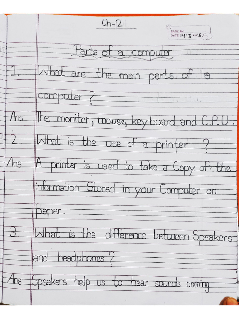 Ch-2 (Parts of A Computer) | PDF
