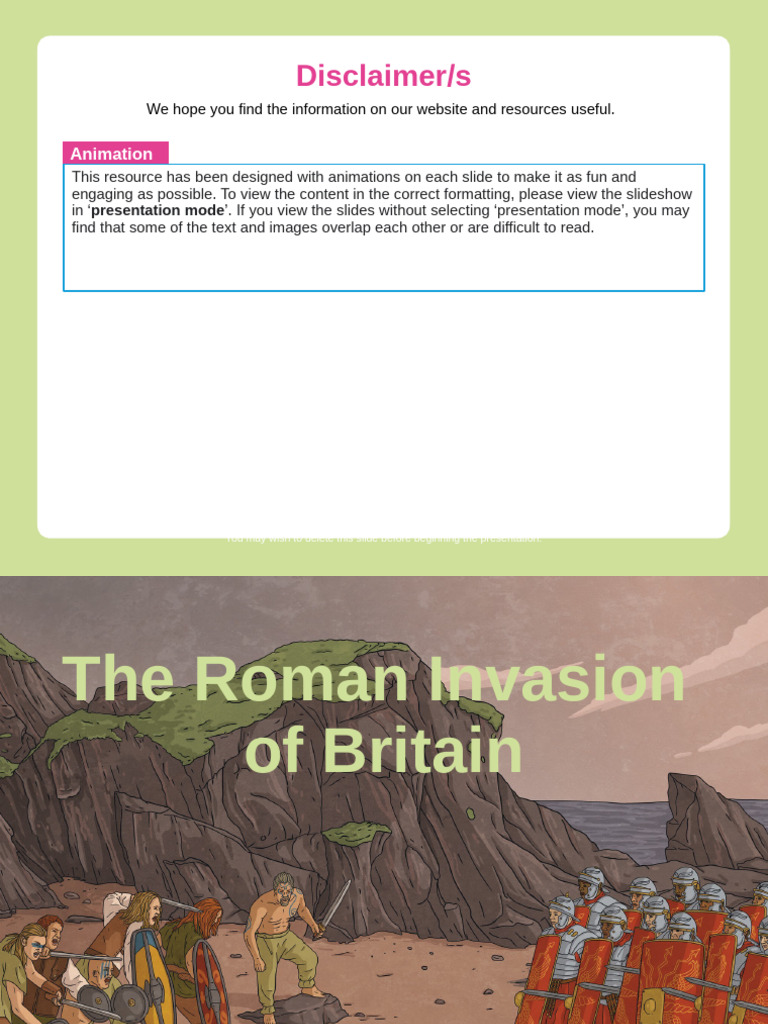 t2 H 5767 The Roman Invasion On Britain Powerpoint Ver 7 | PDF | Roman ...
