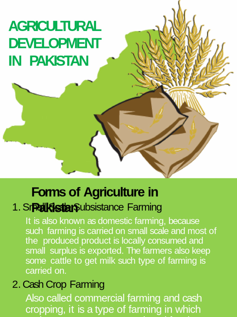 Agriculture Development in Pakistan | PDF | Agriculture | Green Revolution