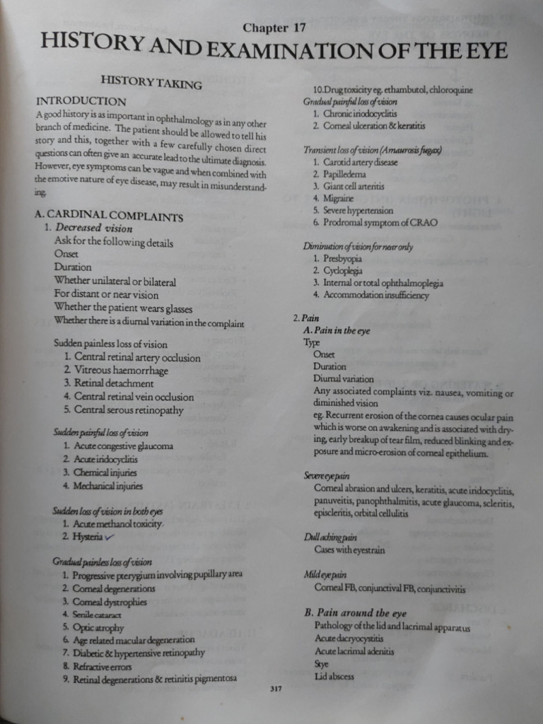 Eye Examination 1 | PDF