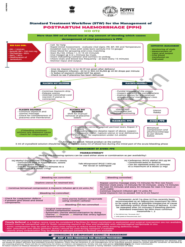 Management of Postpartum Hemorrhage Guidelines | PDF | Bleeding | Human ...