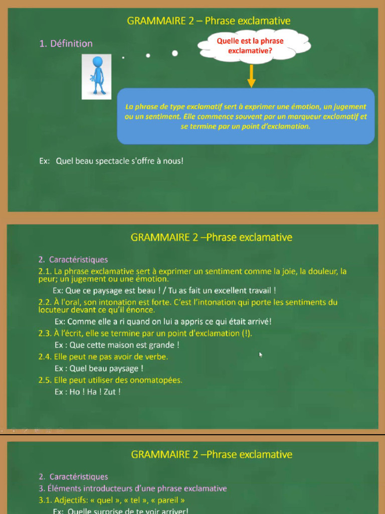 Phrase Exclamative | PDF