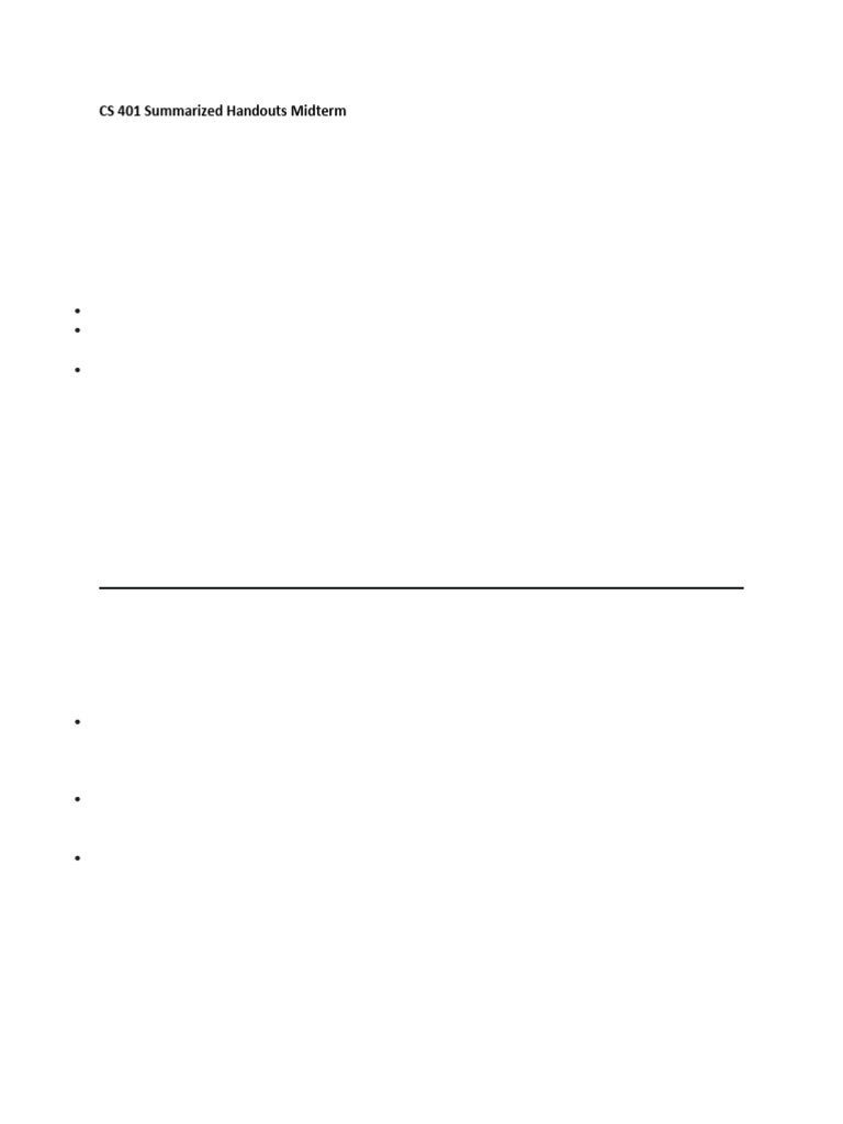 CS 401 Midterm Handouts Summary | PDF | Assembly Language | Central ...