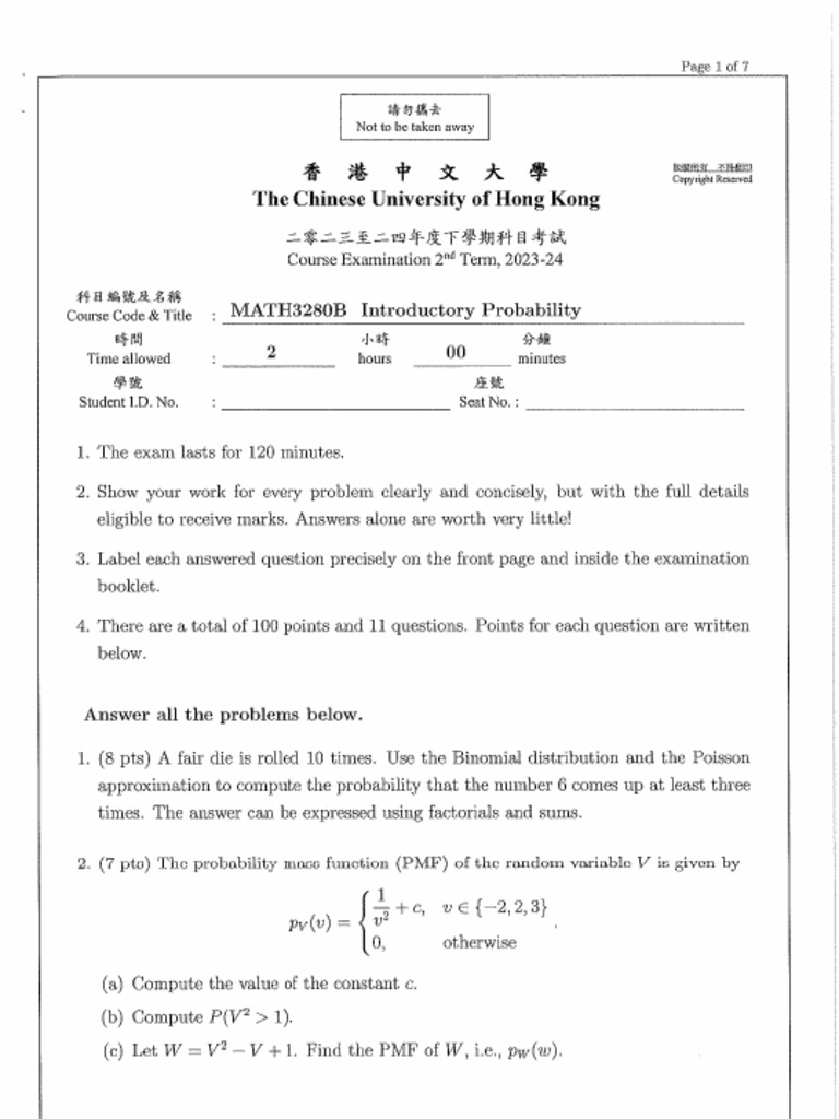 MATH3280B | PDF