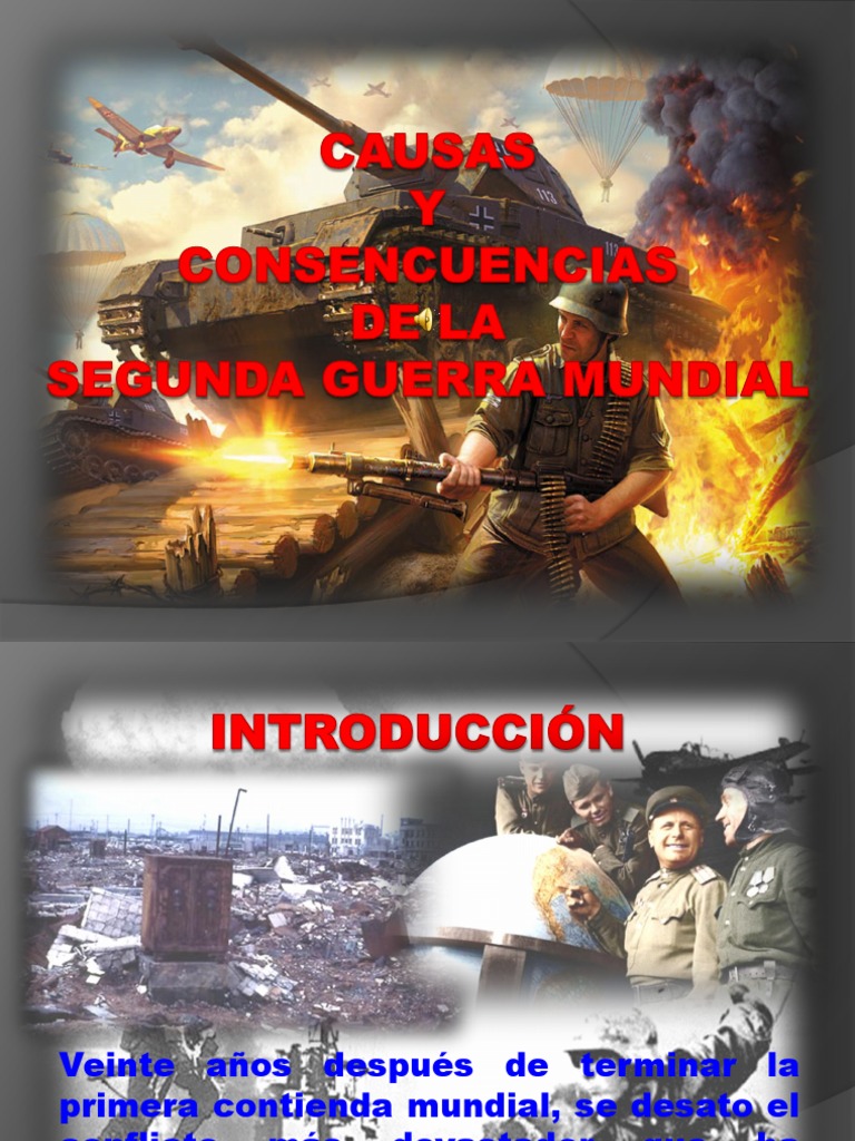 Causas y Consecuencias de La Segunda Guerra Mundial | PDF | Alemania ...