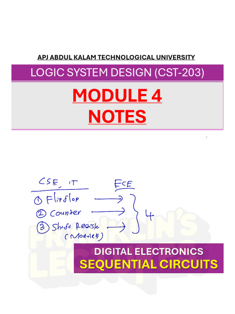 Sequential Circuit Design Overview | PDF | Computer Data | Computer ...