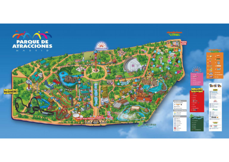 Mapa Parque Atracciones Madrid | PDF