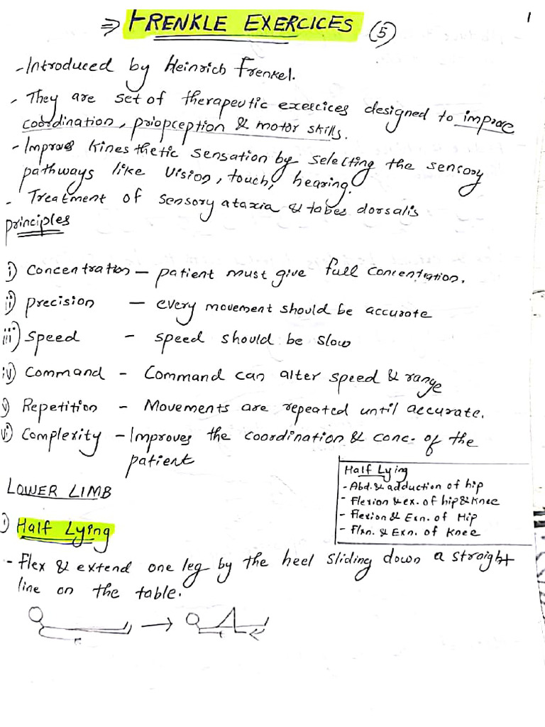 Exercise Therapy | PDF