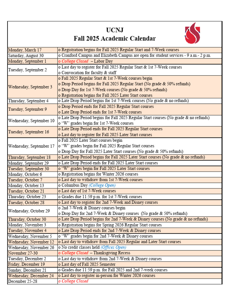 Fall 2025 Academic Calendar | PDF | Academic Term