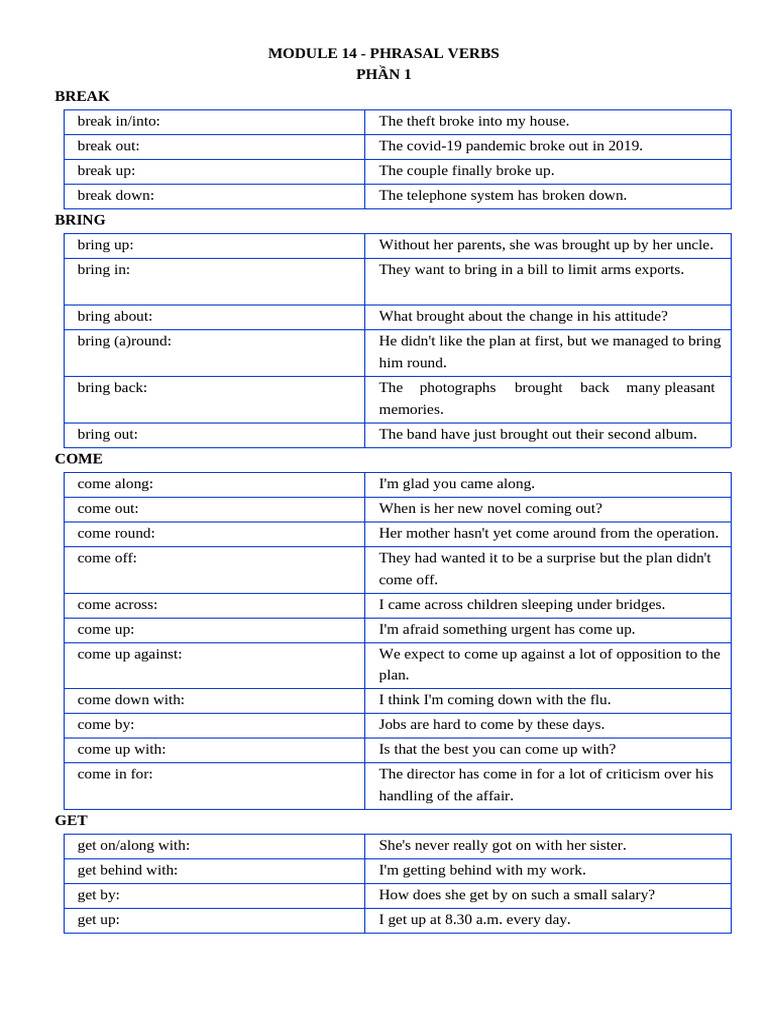 Essential Phrasal Verbs Guide | PDF