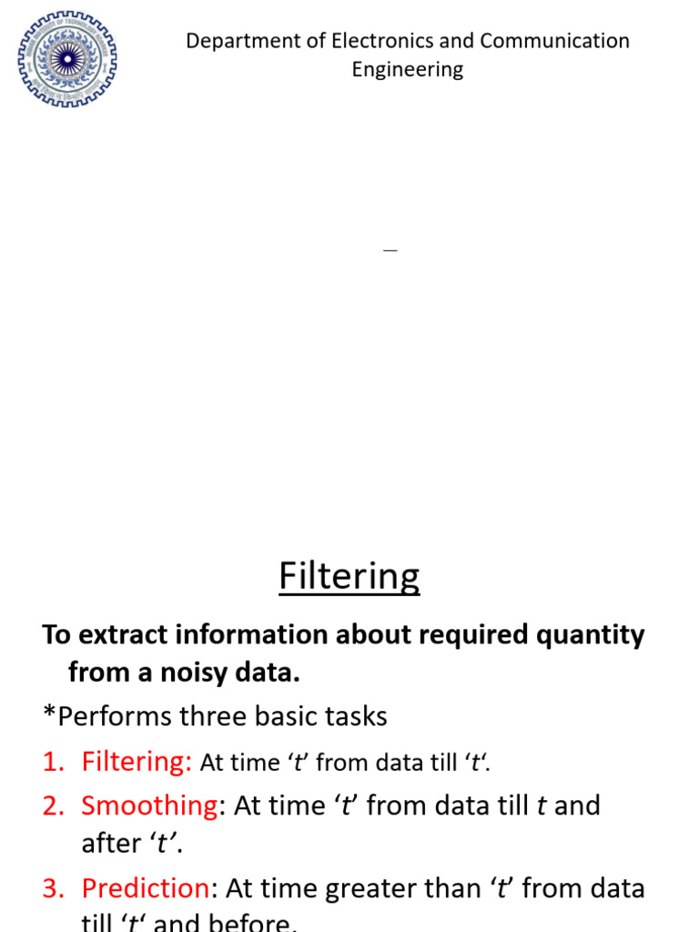 Adaptive Filtering Techniques in DSP | PDF | Autocorrelation | Mean ...