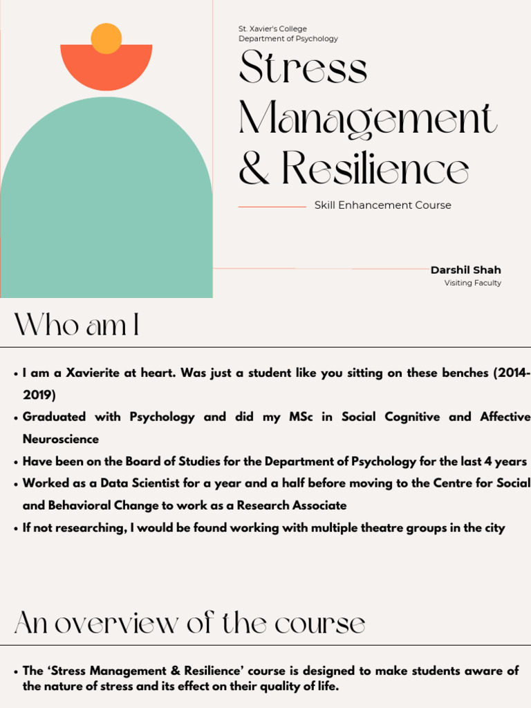 Unit 1 - Understanding Stress and Resilience | PDF | Fight Or Flight ...