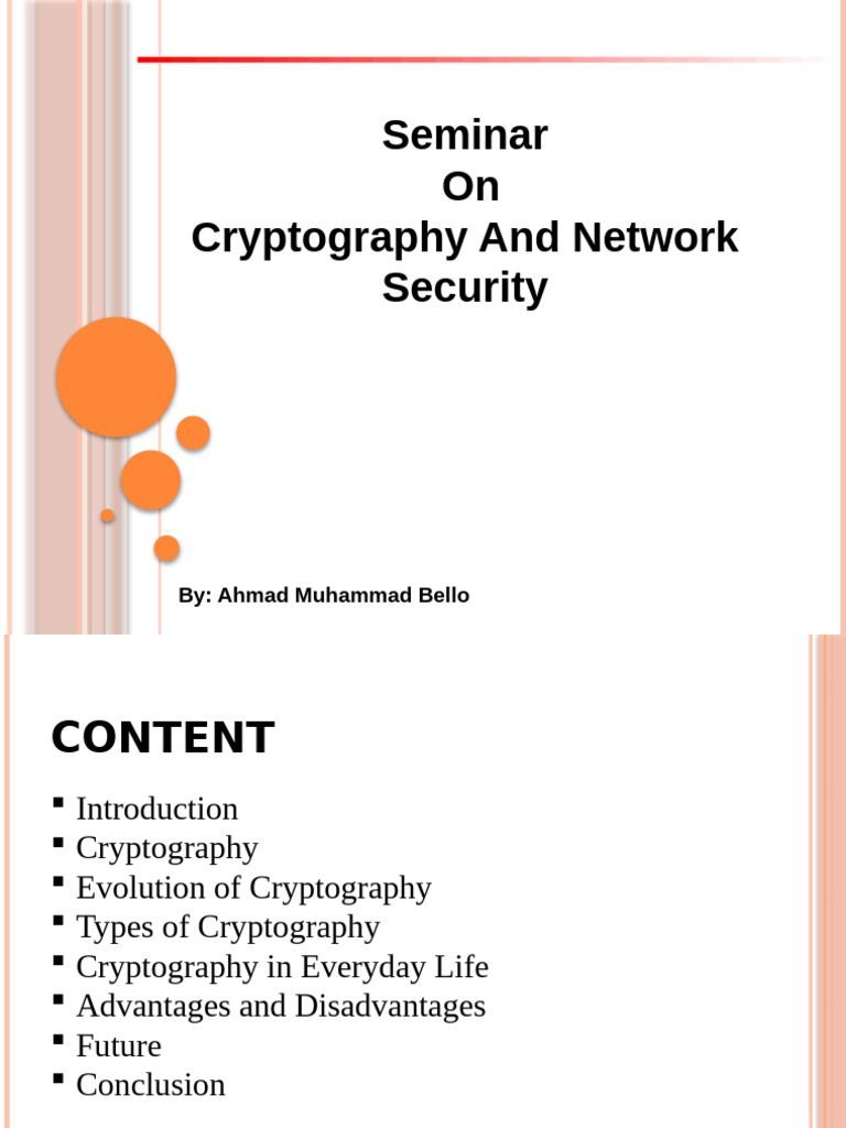 Cryptography and Network Security Overview | PDF | Key (Cryptography ...