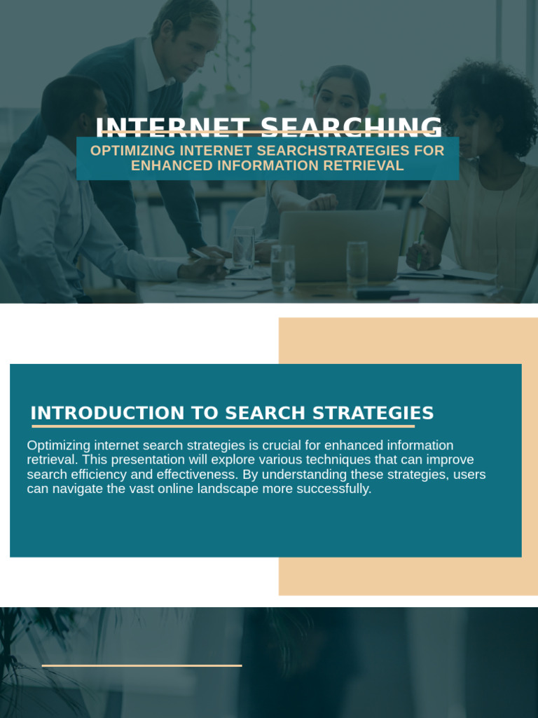 Optimize Internet Search Strategies | PDF | Private Sector | Business
