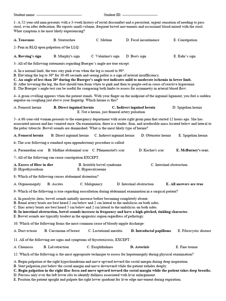 Clinical Examination and Diagnosis Guide | PDF | Medical Specialties ...