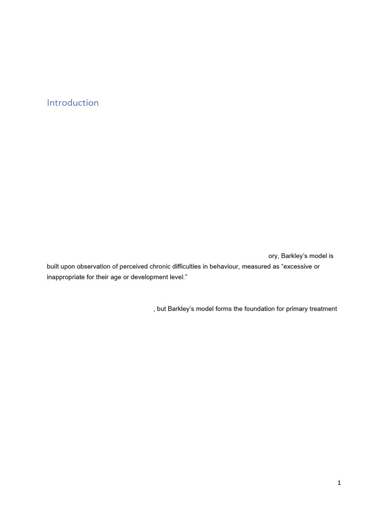 Theoretical Perspectives on Adult ADHD | PDF | Systematic Review ...