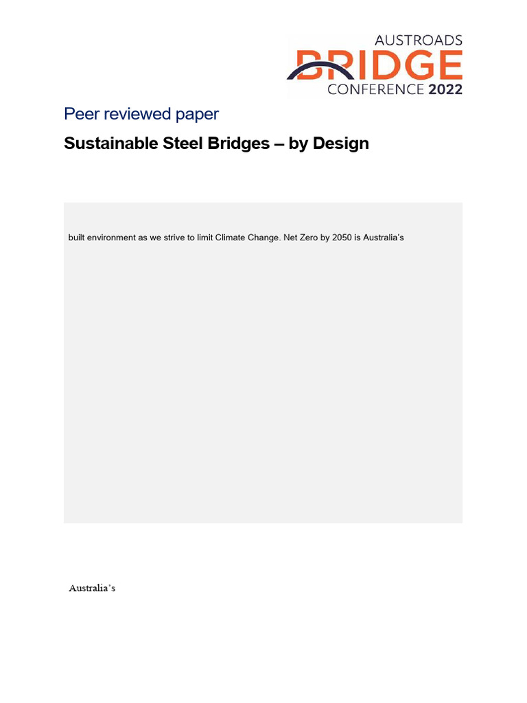 ABC2022-126-22 Sustainable Steel Bridges by Design | PDF ...